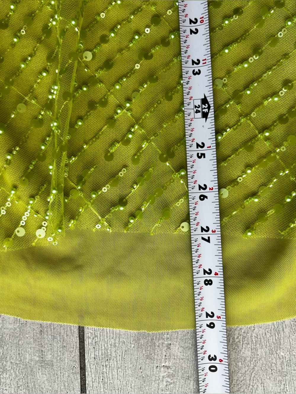 Meshki Lime Green Sequin Midi Dress Size S/M Halter Neck & Skirt Set - Picture 14 of 16